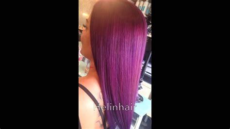 John simpson is one of the professional beauty industry s most renowned colorists. Purple hair Elumen Goldwell - YouTube
