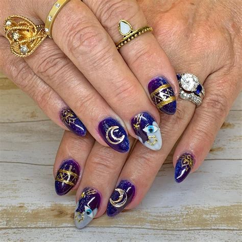 Updated 45 Detailed Astrology Nails Designs October 2020