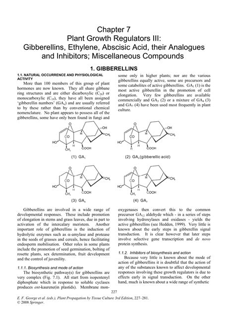 Maybe you would like to learn more about one of these? (PDF) Plant Growth Regulators III : Gibberellins, Ethylene ...