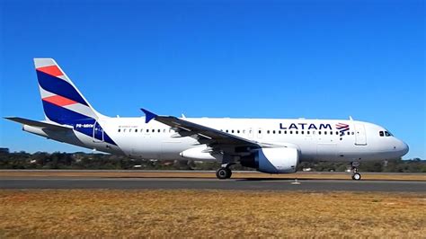 Latam Airlines Airbus A320 Takeoff Youtube