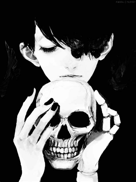 Anime Skull And Black And White Image Manga Boy Manga Anime Anime