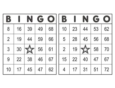 1000 Bingo Cards Pdf Download 2 Per Page Instant Printable Etsy