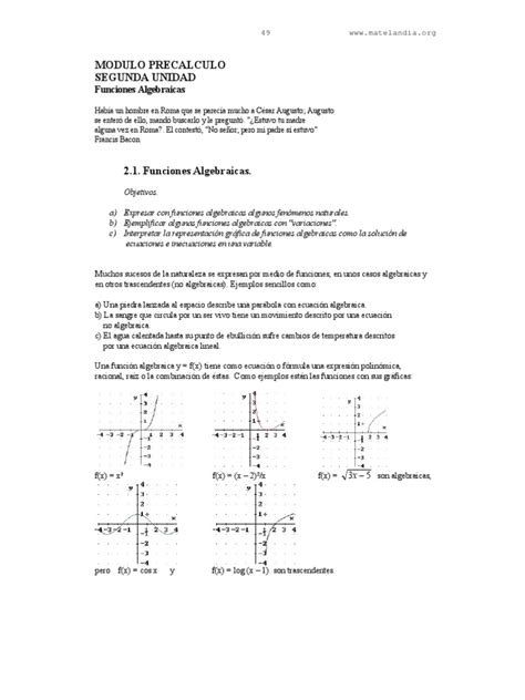 Precalculo Unidad 2 Ecuaciones Sistema De Coordenadas Cartesianas
