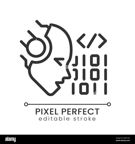 Ai Codes Pixel Perfect Linear Icon Stock Vector Image And Art Alamy