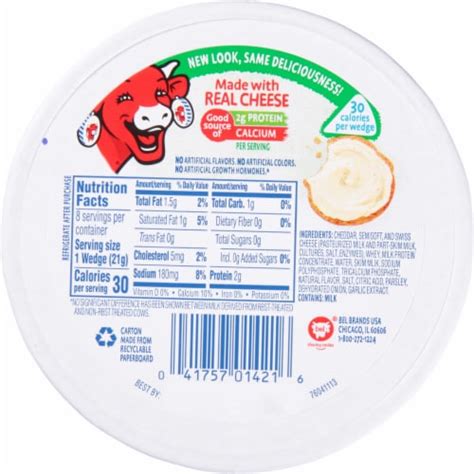 The Laughing Cow Creamy Garlic Herb Cheese Spread Ct Oz Qfc