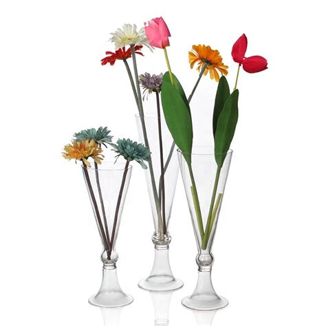 Top selection of 2020 bulk flower, home & garden, artificial & dried flowers all categories. tall Glass Trumpet Vases Wedding Party Centerpieces ...
