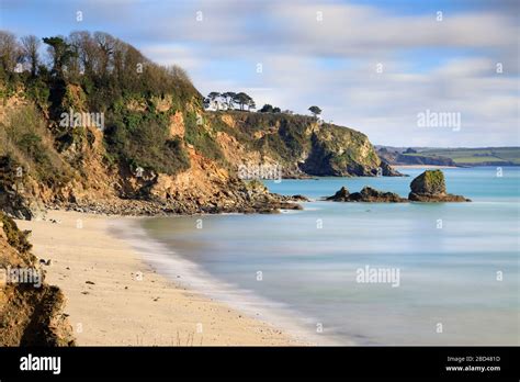 Duporth Beach Near Charlestown In Cornwall Stock Photo Alamy