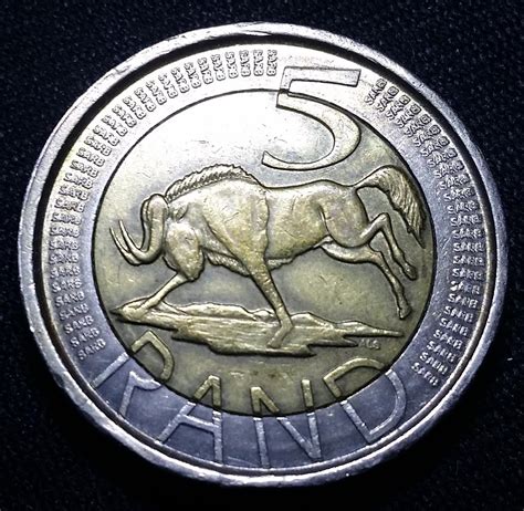 Coin 5 Rand 2004 Sud Africa Etsy Italia Vecchie Monete Monete Coin