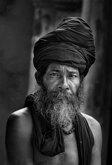 Hd Wallpaper Man Wearing Black Turban Hat Portrait Beard Indian Man