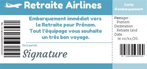 Après cela, les prix commencent à augmenter. Carte Felicitation Voeux Retraite Billet Avion gratuit à ...