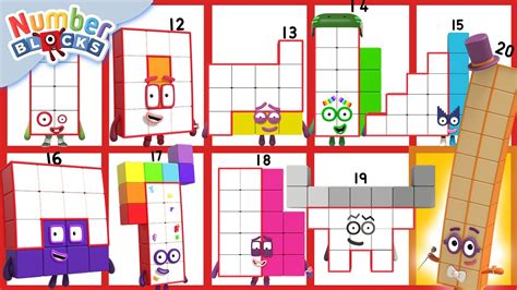 Learn To Read Numbers Numbers And Numerals 1 To 20 Numberblocks