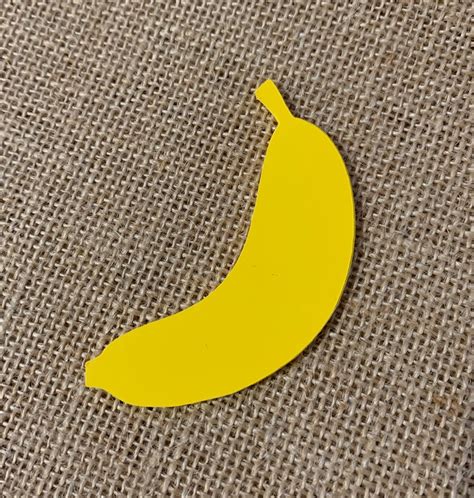 Banana Paper Cut Outs Set Of 25 Banana Die Cuts Banana Etsy