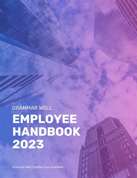 Gradient Corporate Employee Handbook Template | Employee handbook, Employee handbook template ...