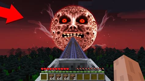 How To Get Into The Scary Moon In Minecraft Noob Vs Pro Youtube