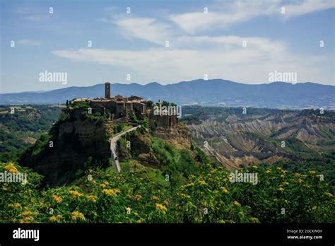 Panorama Of The Beautiful Medieval Village Of Civita Di Bagnoregio