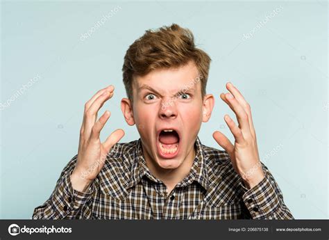 Fury Emotional Nervous Breakdown Man Scream Stock Photo By ©golubovy