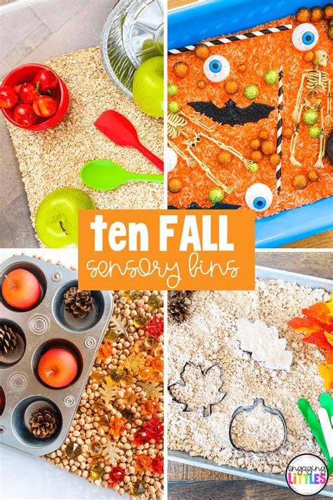 TEN Fall Sensory Bin Ideas - Engaging Littles