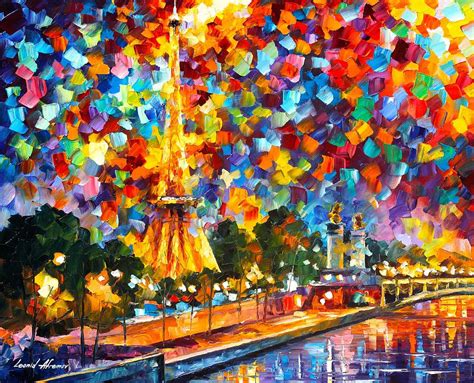 Paris In Color Painting By Leonid Afremov