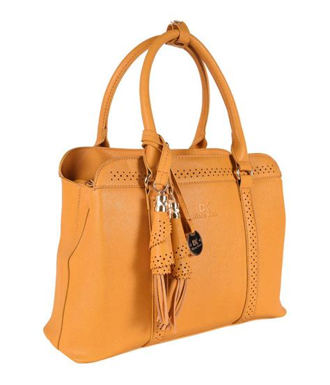 Diana Korr Yellow Faux Leather Shoulder Bag Buy Diana Korr Yellow
