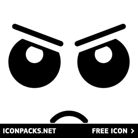 Free Angry Cartoon Eyes Svg Png Icon Symbol Download Image