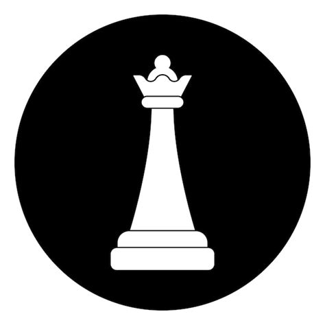 Premium Vector Chess Icon Queen Vector