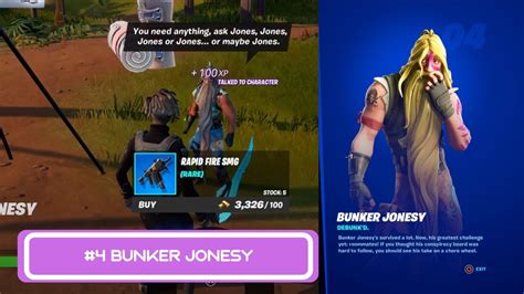 Bunker Jonesy Character Location 4 Fortnite Character Collection Chapter 3 Season 4 Youtube