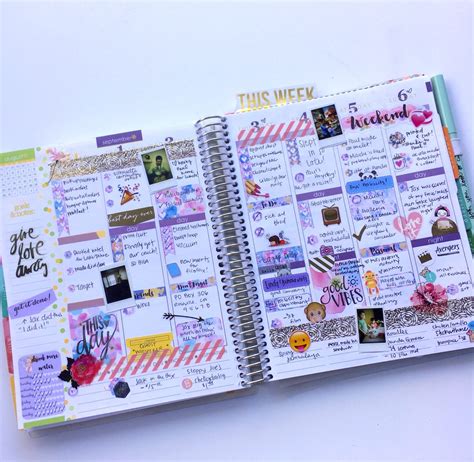 How I Organize Decorate My Erin Condren Planner Wendaful Planning