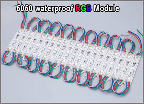 Led 5050 3 Led Module 12v Waterproof Rgb Color Changeable Led Modules