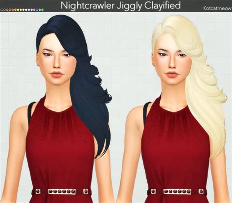 Nightcrawler Jiggly Hair Clayified Sims Hair Hair Styles Sims