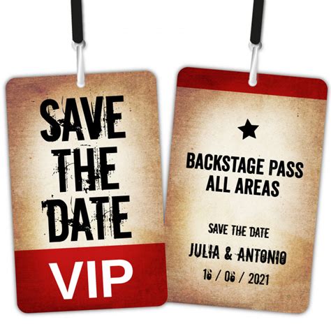 save the date vip backstage pass jetzt online gestalten