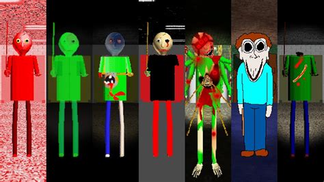 Everyone Is Baldis 7 Horror Mods All Perfect 2 Youtube