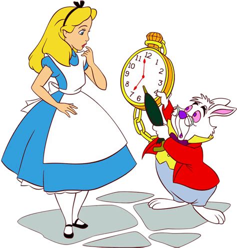 Download Alice In Wonderland And The White Rabbit Hd Transparent Png