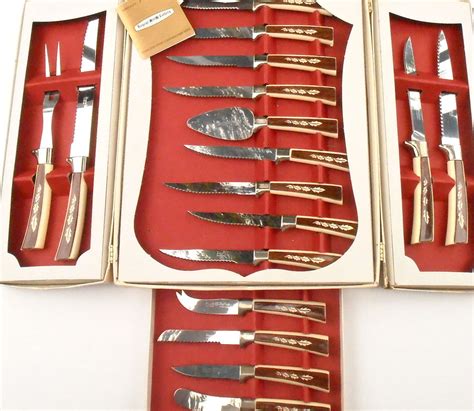 Vintage Stainless Steel Knives Regent Sheffield England Prestige