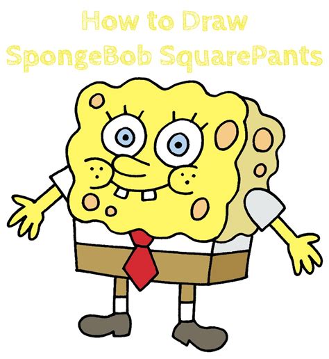 How To Draw Spongebob Squarepants Draw For Kids
