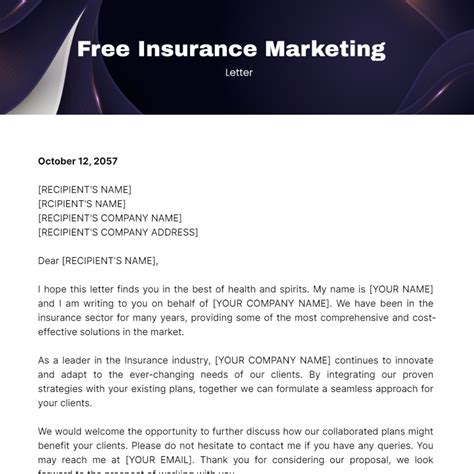 Free Marketing Letter Templates And Examples Edit Online And Download