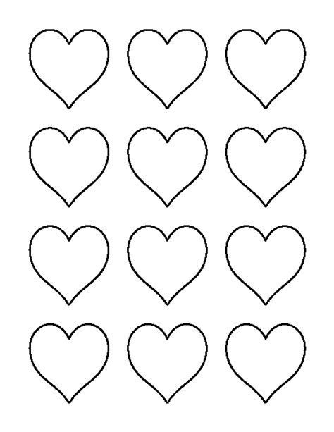 Printable 2 Inch Heart Template Heart Template Printable Heart