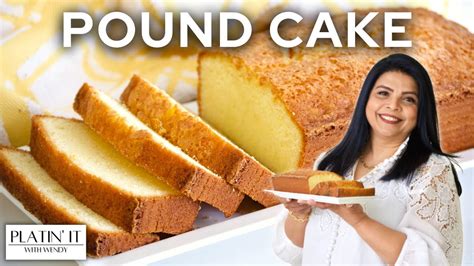 The Perfect Pound Cake Vanilla Cake Recipe Youtube