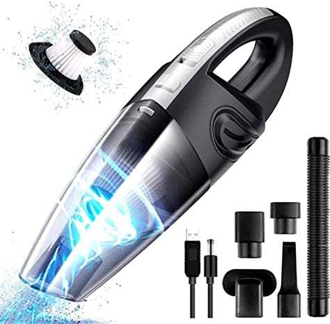 Uraqt Handheld Lightweight Wet Dry Vacuum Cleaner Cordless 120w With
