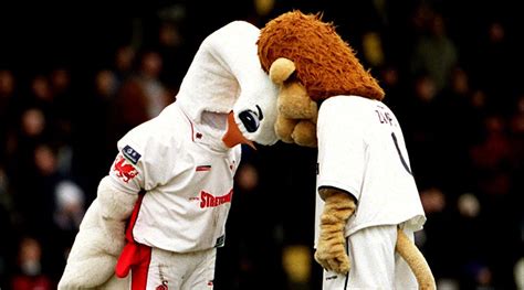 Remembering The Best Mascot Fight In English Football Cyril The Swan Vs Zampa The Lion