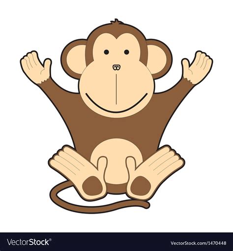 Childrens Of Cheerful Monkeys Royalty Free Vector Image