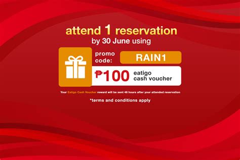 We've also discovered other coupons for 60% off. (RAIN1) Attend ONE reservation with a promo code and ...