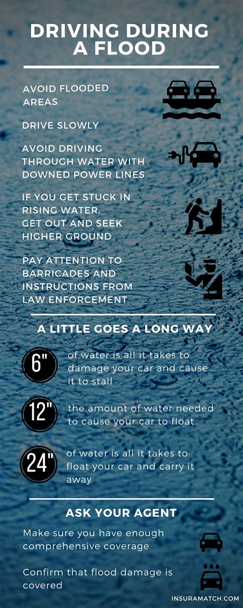 Flood Driving Safety Infographic Insuramatch