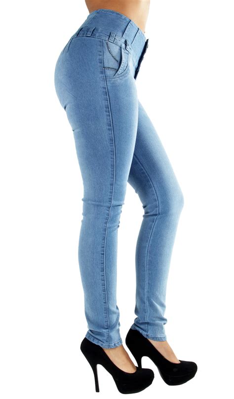Colombian Design High Waist Butt Lift Levanta Cola Skinny Jeans EBay