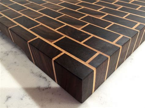 White flower farmhouse offers a line of cutting . Hand Crafted End Grain Walnut And Maple Cutting Board ...