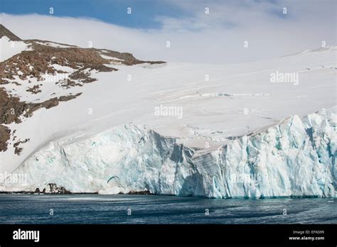 Glacier At Hope Bay Trinity Peninsula Antarctic Peninsula Stock Photo