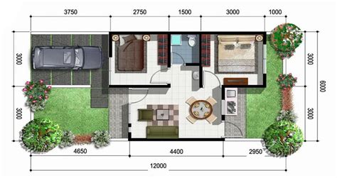 denah rumah sederhana terbaru  terindah informasi desain