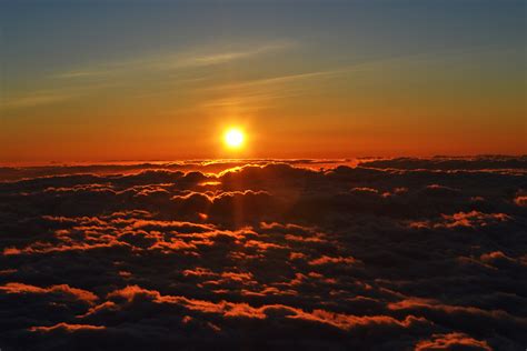 I Am Above The Clouds Sunset Beautiful Sky