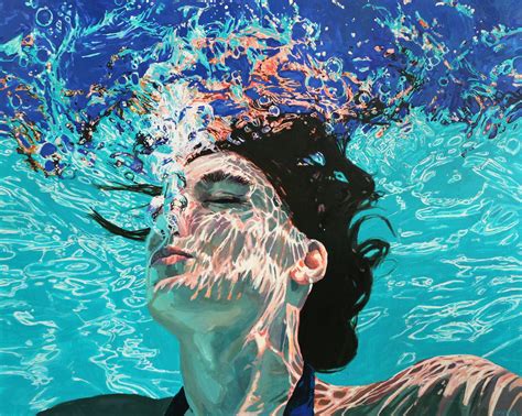 Just Breathe — Samantha French Underwater Painting Art Oil Painting