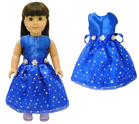 Doll Clothes Beautiful Blue Dress Outfit Fits American Girl Doll My