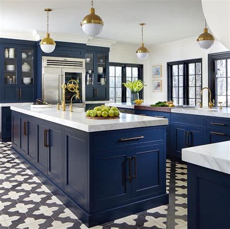 24 Royal And Warm Blue Kitchen Design Ideas Blue Kitchen Designs